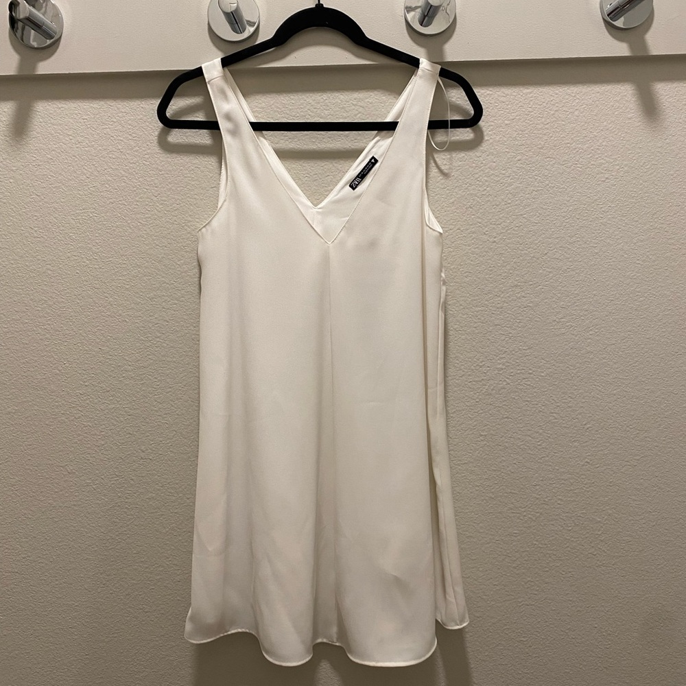 White mini dress
